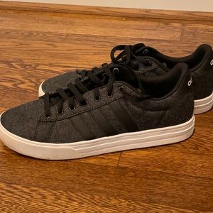 Adidas canvas sneakers with leather trim
